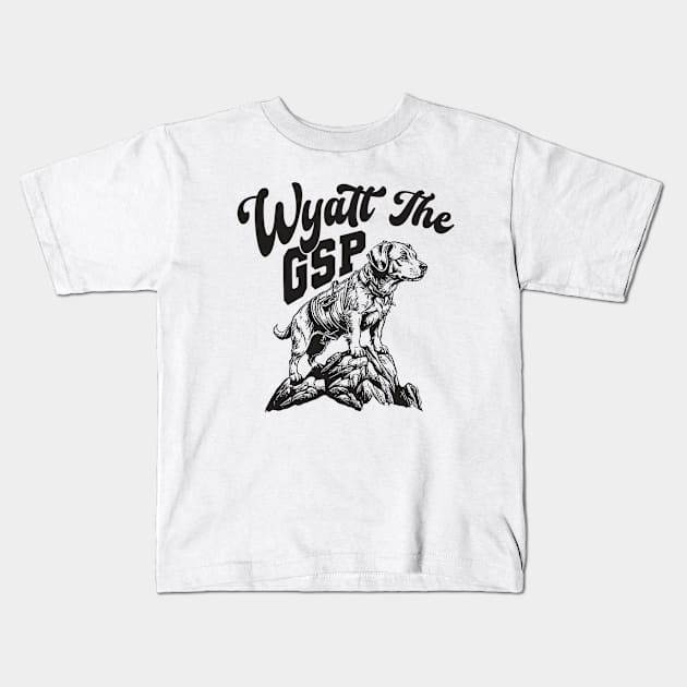 Wyatt The Gsp Kids T-Shirt by Mandegraph